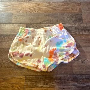 shorts with painted look